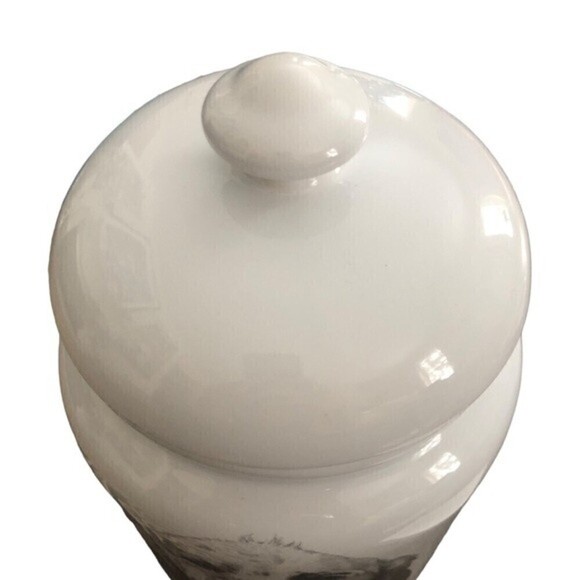 The Best Of Show English Setter Dog Treat Jar W\Lid Porcelain White 11X6 - Picture 4 of 8